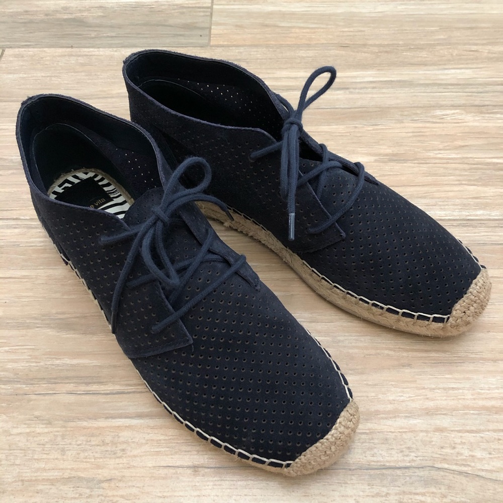 Dolce Vita Navy Suede Tibbie Espadrille Bootie Size 8
